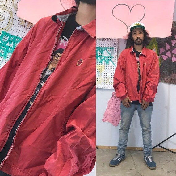 Vintage tommy hilfiger coach jacket red jacket windbreaker size xl