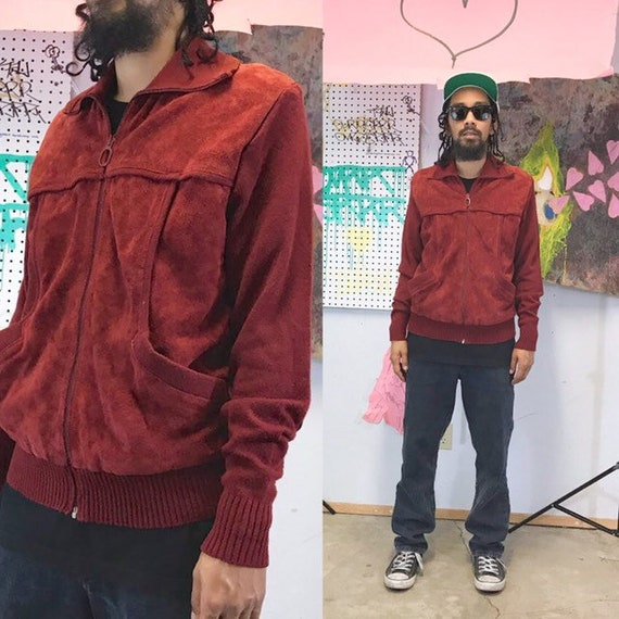1970's leather acrylic jacket acrylic moto jacket