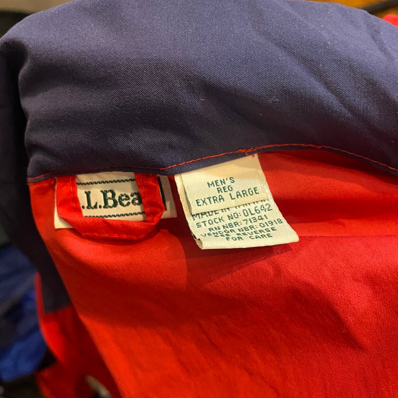 Vintage windbreaker jacket 90s red jacket nature