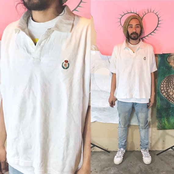 Vintage White Polo Chaps RL Large 1990s 1980s
