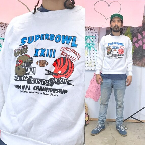 Vintage superbowl sweatshirt 1990s 1980s size medium