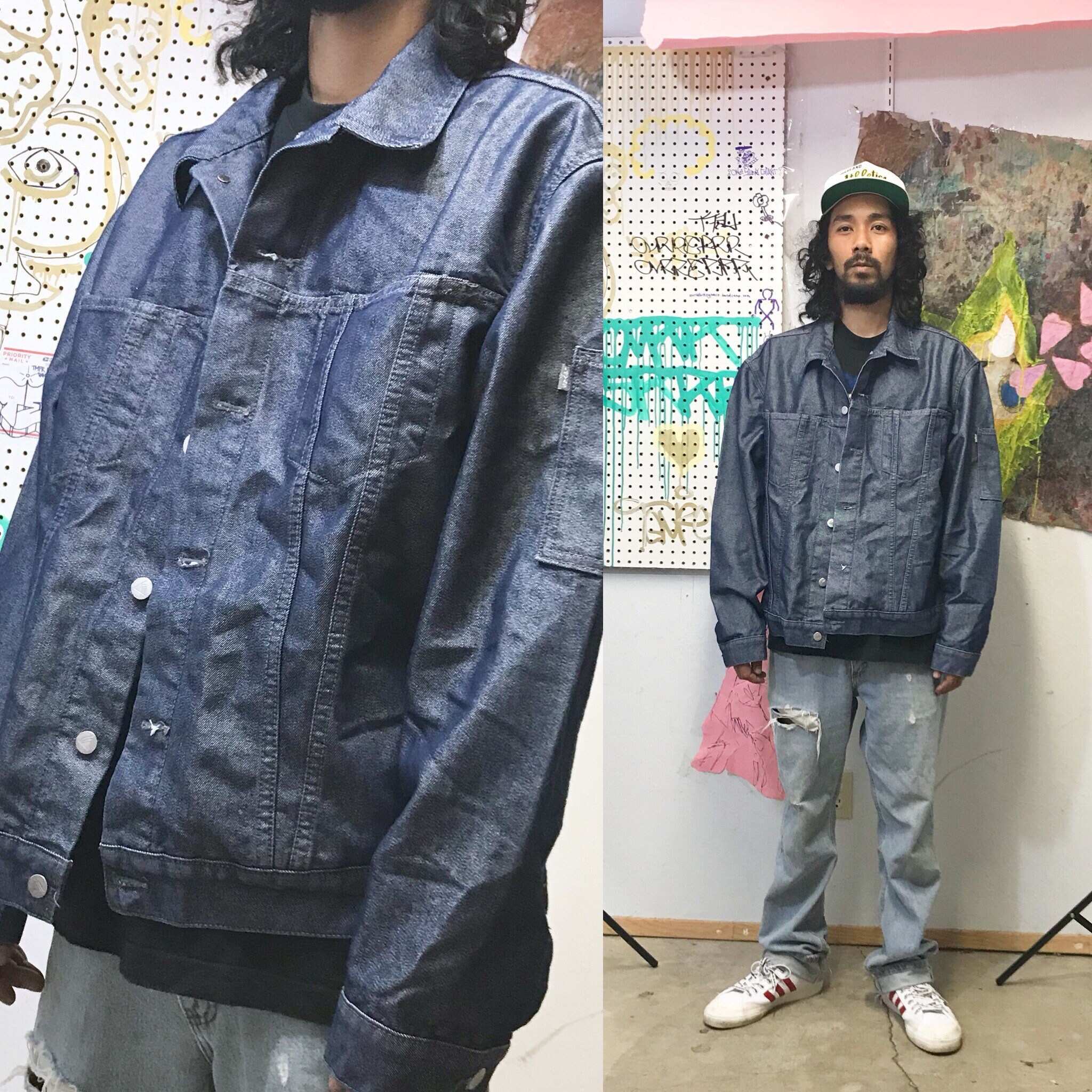 levi's navy denim jacket