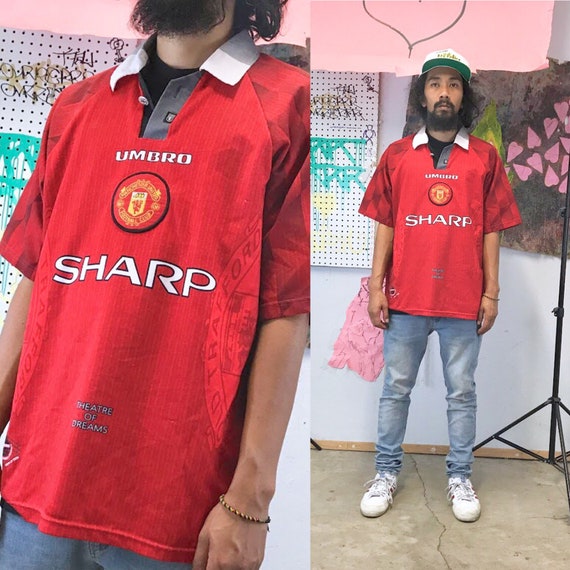 Vintage manchester united jersey umbro mid 1990s 1980s umbro keane beckham