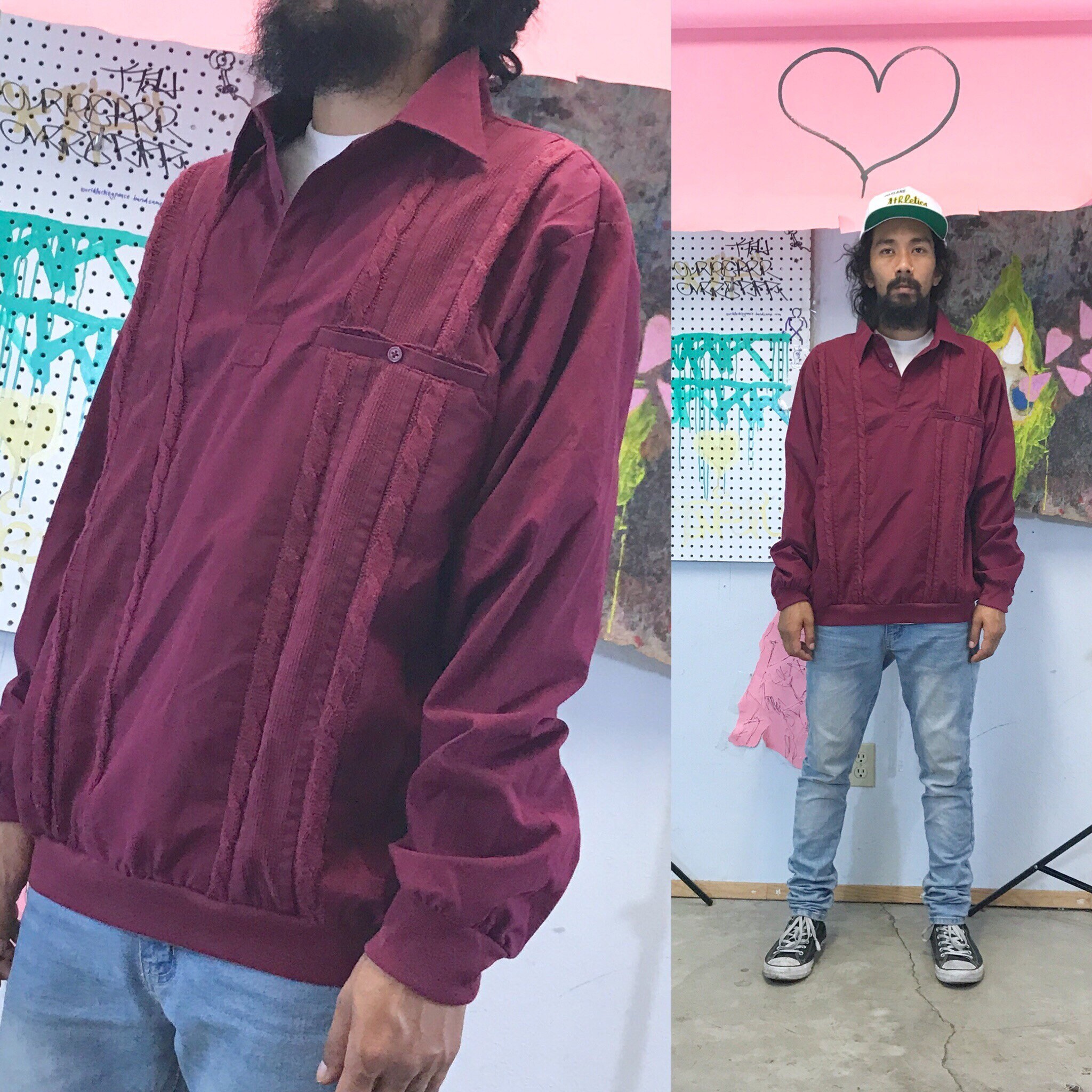 vintage long sleeve polo shirts