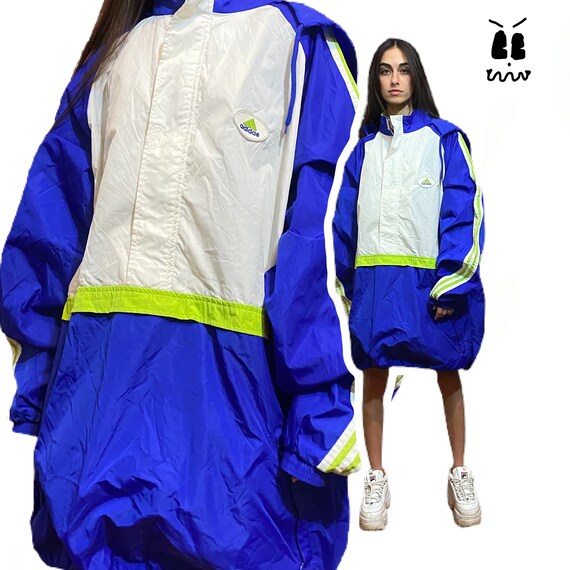 vintage adidas windbreaker shell jacket size xxl 9