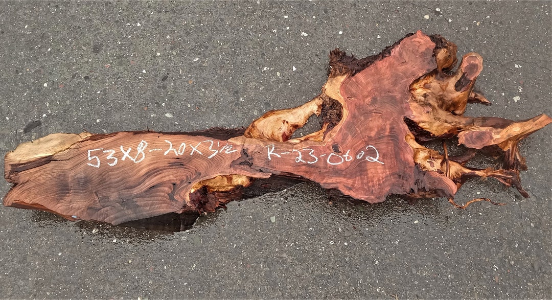 Goft R23 Redwood Slab | Live Edge | Epoxy River Table | DIY Wood | R23-0602 ...