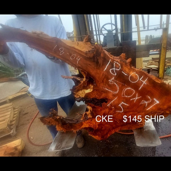 resin river tables | live edge slabs | DIY wood crafts | redwood slab | 18-04