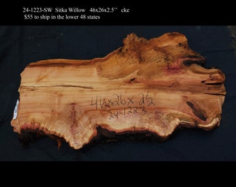 Sitka Willow | Burl slab | Headboard | live edge slab | sk24-1223