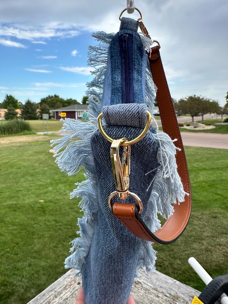 Upcycled Denim Shoulder Bag