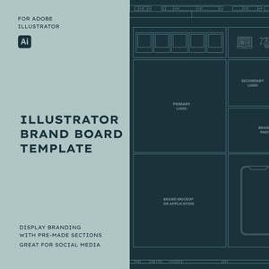 Illustrator Brand Board Vorlage |  Adobe Illustrator