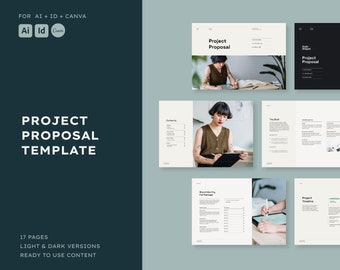 Project Proposal Template | Canva + Adobe Illustrator + InDesign