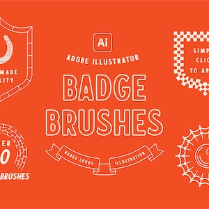 Logo Badge Pattern Brush for Ai