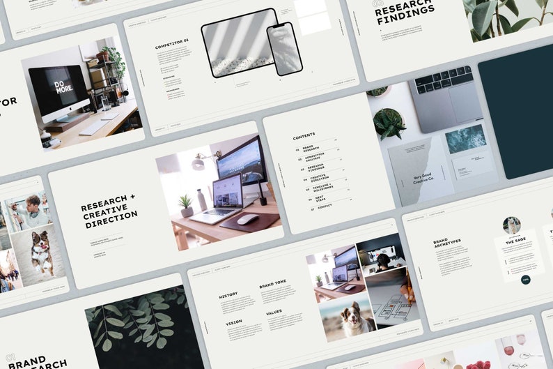 Visual Direction Examples Indesign Professional Research and Creative Direction Template | Canva + Adobe ...