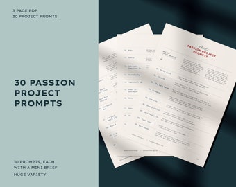 30 Passion Project Prompts for Brand Designers PDF