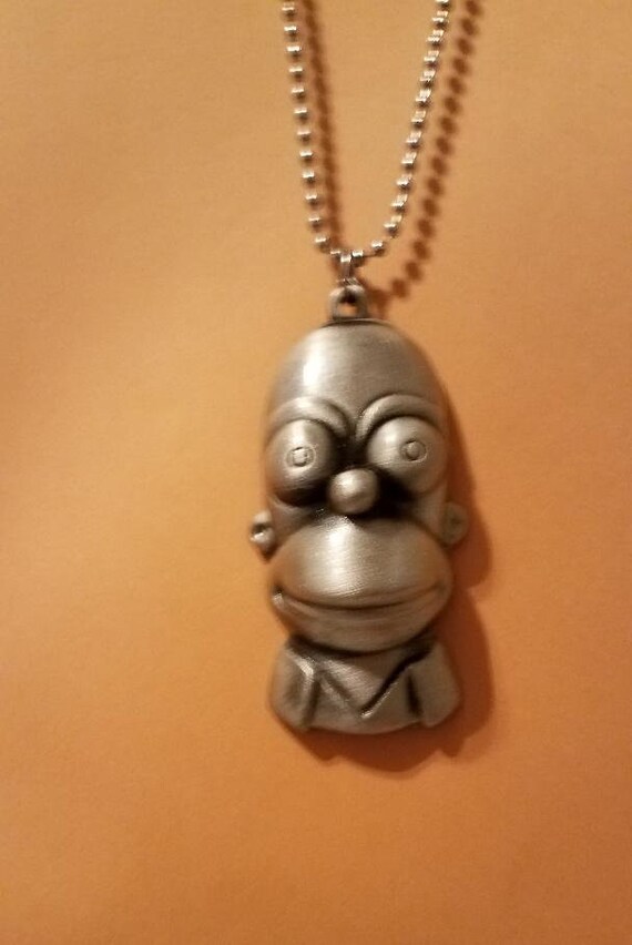 MIP Homer Metal Alloy Pendant With a 30 
