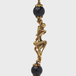 Vintage Graff 18kt Gold and Onyx Figural Necklace