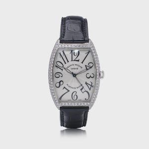 Franck Muller 6850 Sc D  18kt White Gold With Factory Diamond Bezel