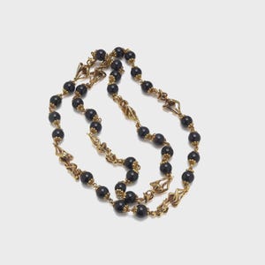 Vintage Graff 18kt Gold and Onyx Figural Necklace