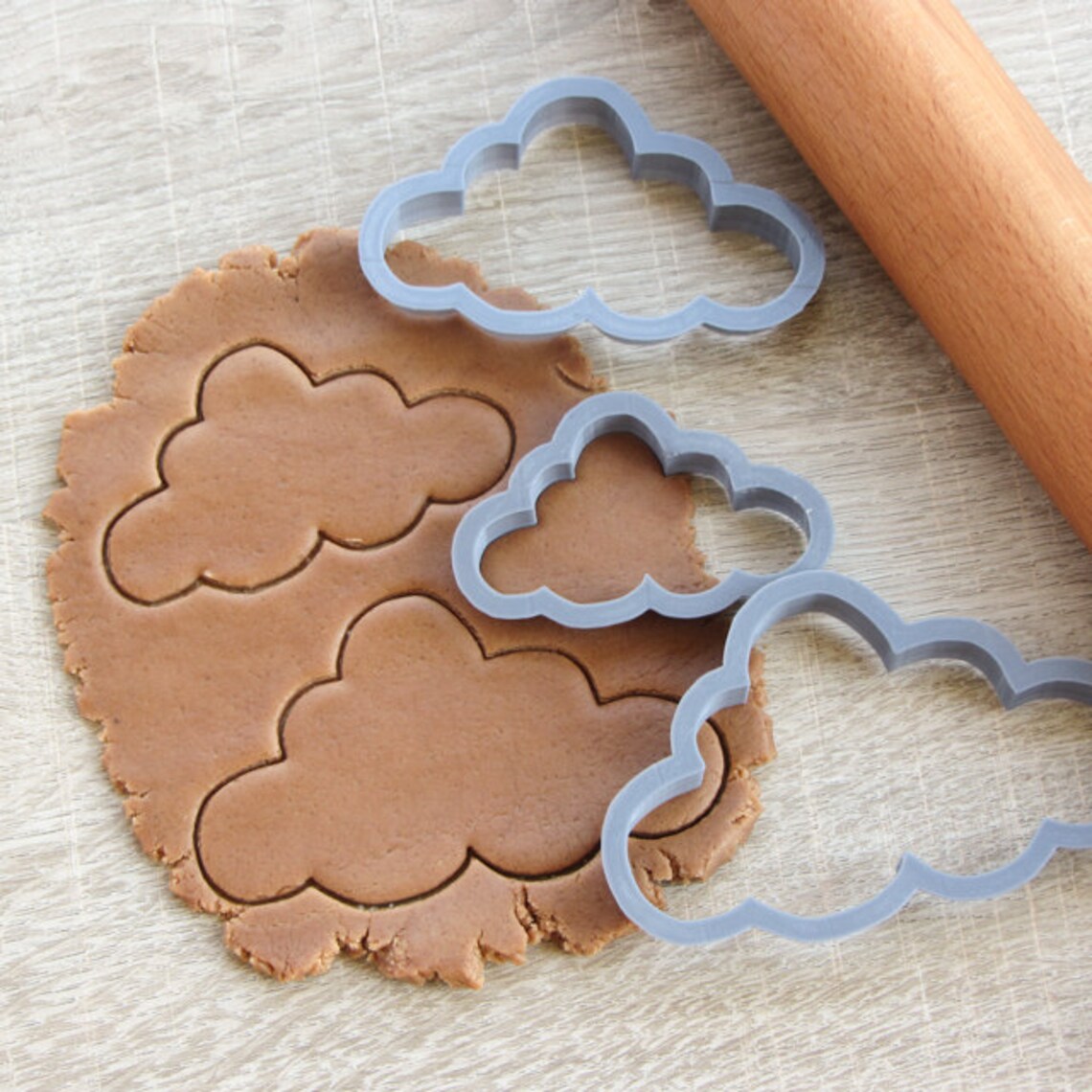 Clouds cookie cutter set 1 3 pcs Etsy