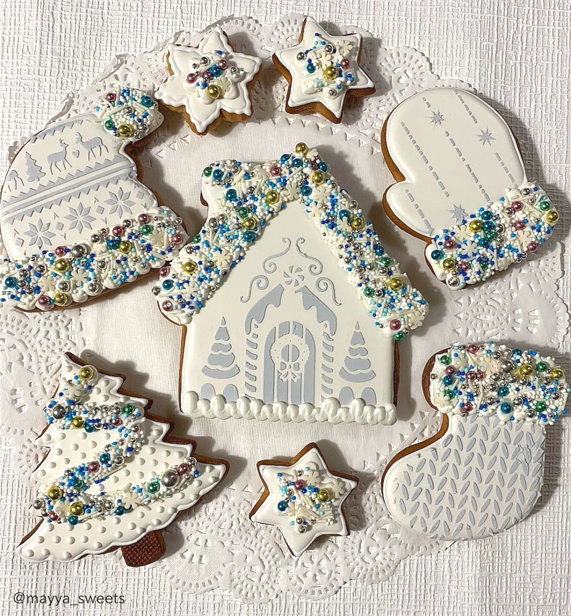 Cookie Stencil house 2 Sugar Cookie Stencil Etsy