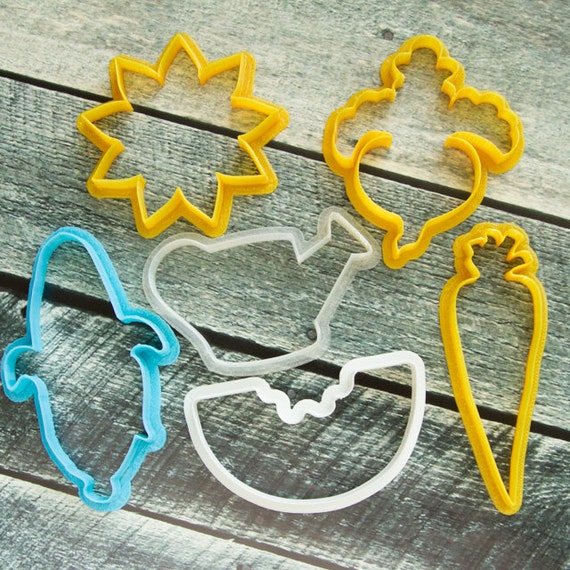 Cookie cutter set Vegetables 6 pcs Etsy