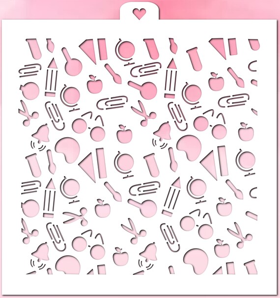 Stencil School supplies 1 pc. sugar Cookie | Etsy