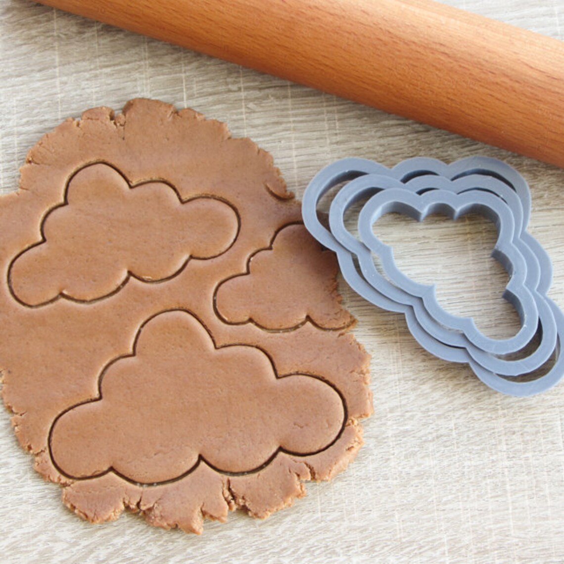 Clouds cookie cutter set 1 3 pcs Etsy