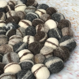 Wool felt- Seat cover-Seat cushion- Felt ball-Floor cushion-Chair cushion- Floor seat cushion- Pad