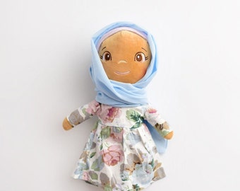 AISHA Hijab Muslim Plush doll, Hijabi Doll, Eid, Ramadan gift for little girls Hajj