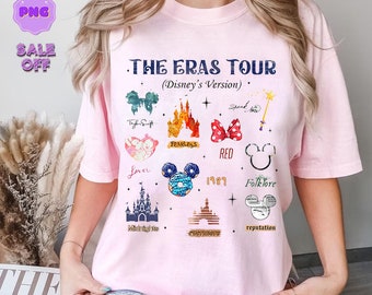 Disneyland Mickey In My Era Watercolor Png, Retro Disneyland Castle Png, Mickey Minnie Eras Tour Png, Magic Kingdom, Family Trip 2024 Png