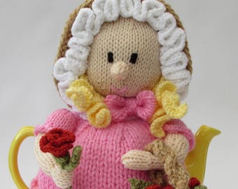 Victorian Flower Girl Tea Cosy Knitting Pattern