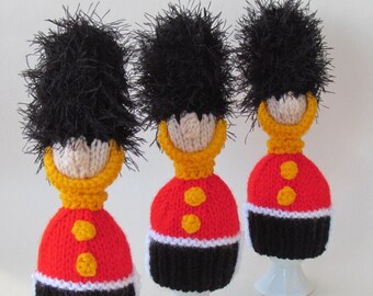 Queen's Guards Egg Cosies Knitting Pattern