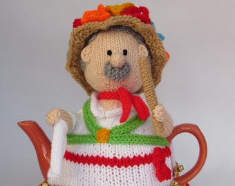 Morris Dancer Tea Cosy Knitting Pattern