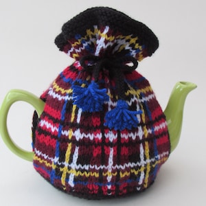 Stewart Tartan Tea Cosy Knitting Pattern