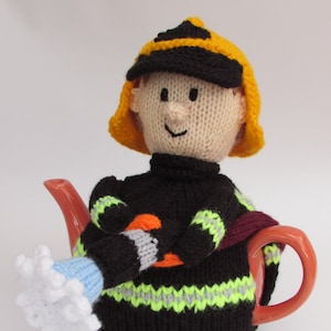 Firefighter Tea Cosy Knitting Pattern
