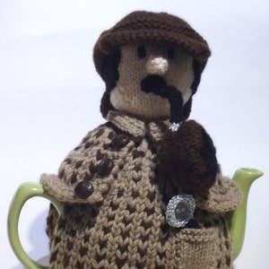 Sherlock Holmes Tea Cozy Strickmuster