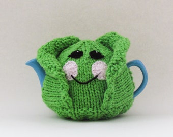Brussels Sprouts Mini Tea Cosy Knitting Pattern for a mini sized teapot
