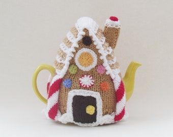 Gingerbread House Tea Cosy Knitting Pattern