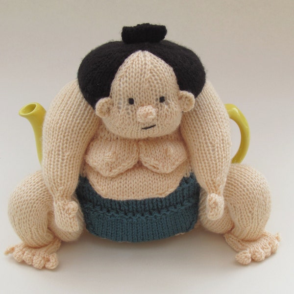 Sumo Wrestler Tea Cosy Knitting Pattern