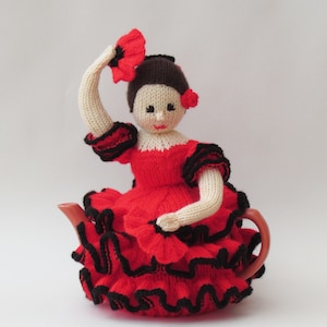 Flamenco Dancer Tea Cosy Knitting Pattern