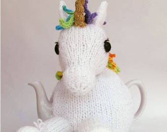 Unicorn Tea Cosy Knitting Pattern