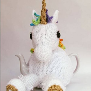 Unicorn Tea Cosy Knitting Pattern image 1