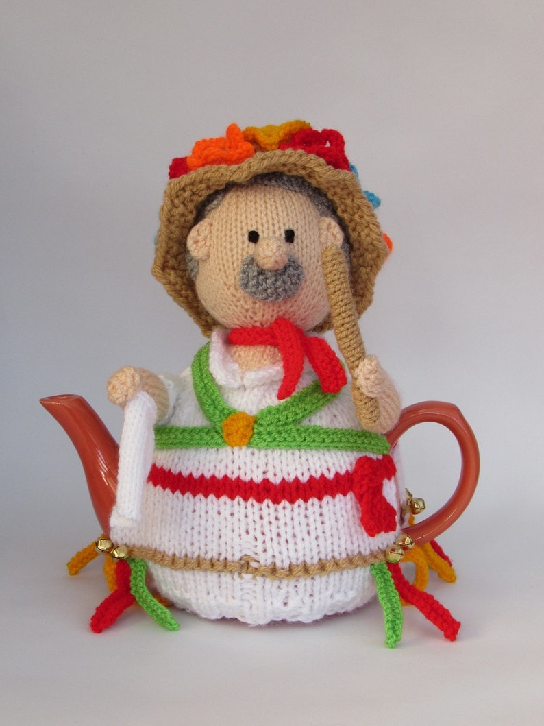 Morris Dancer Tea Cosy Knitting Pattern image 1