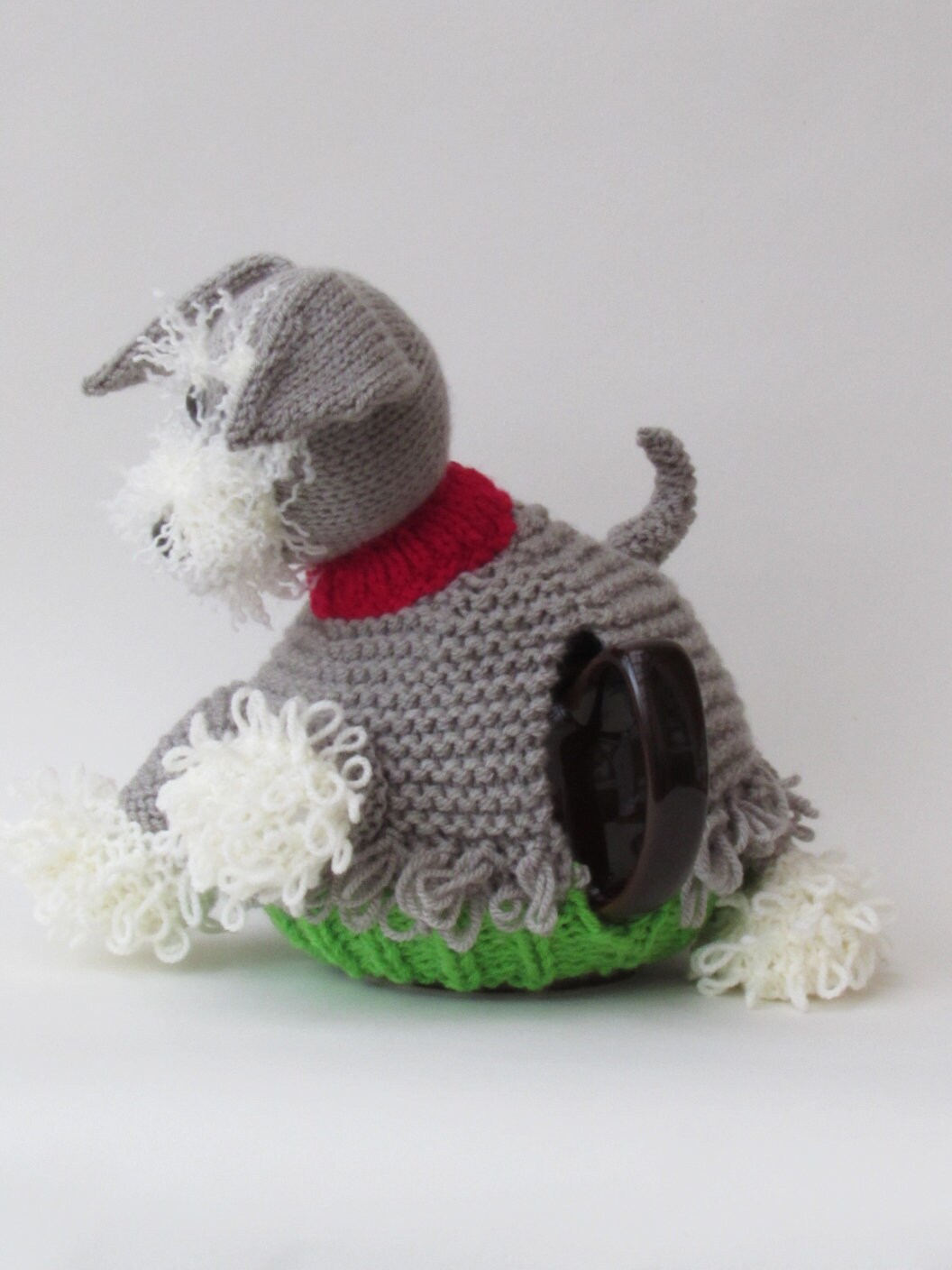 Miniature Schnauzer Tea Cosy Knitting Pattern to Knit Your Own