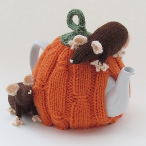 Harvest Pumpkin Tea Cosy Knitting Pattern image 8