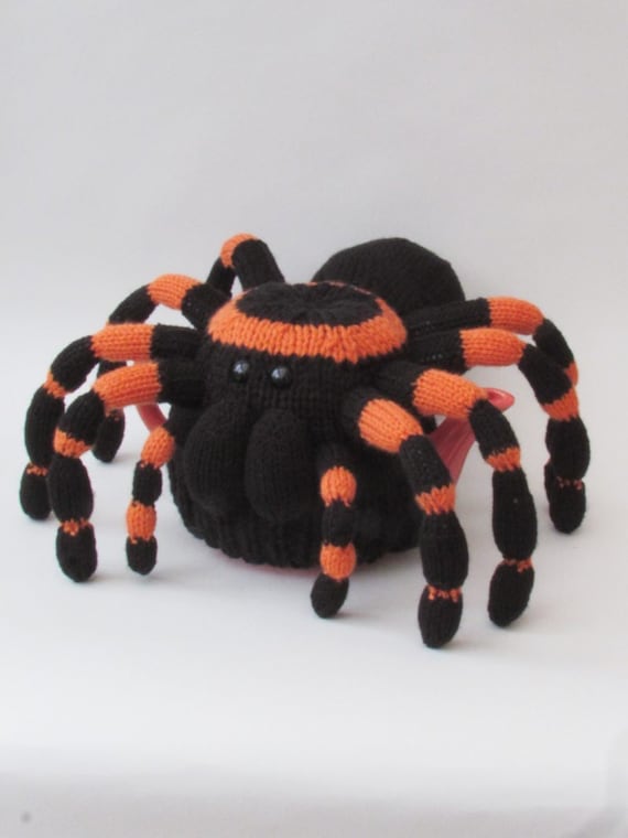 Mexican Redknee Tarantula Tea Cosy Knitting Pattern - Knit Your