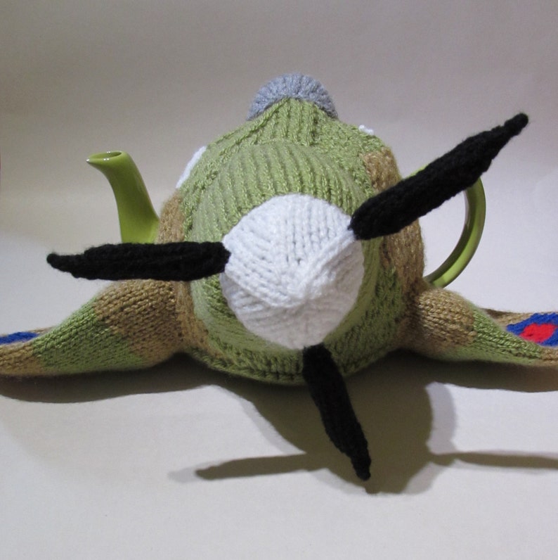 WWII Spitfire Tea Cosy Knitting Pattern image 3