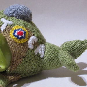 WWII Spitfire Tea Cosy Knitting Pattern image 2