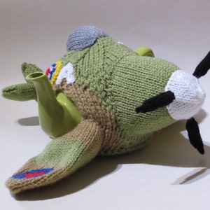 WWII Spitfire Tea Cosy Knitting Pattern image 5