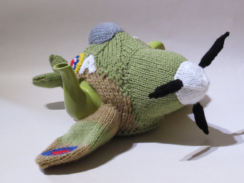 WWII Spitfire Tea Cosy Knitting Pattern image 5